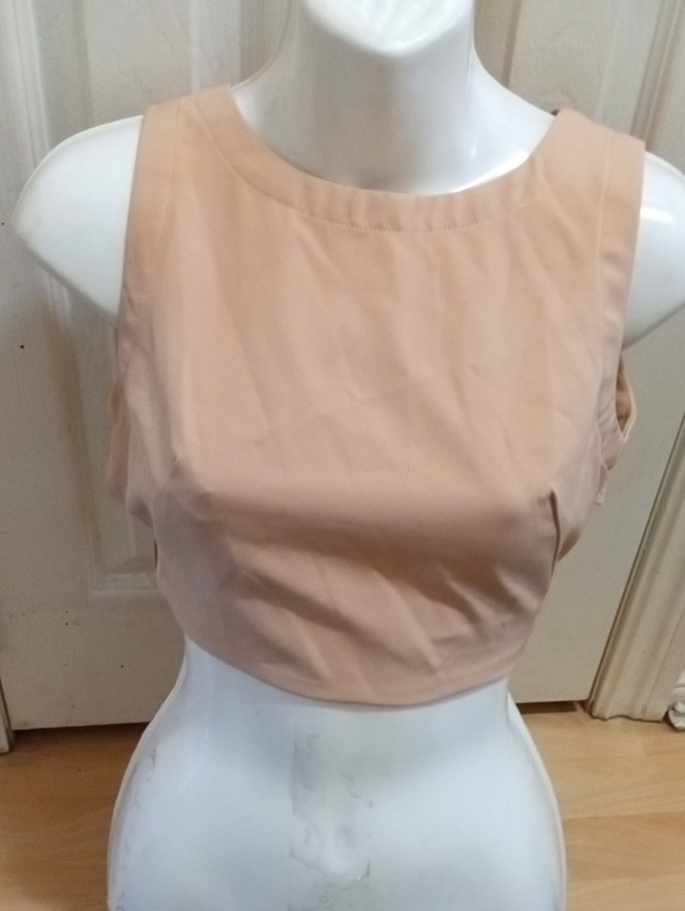 💲1dollar ▶▶L'ATISTE Sleeveless Crop Top in Blush Nude
